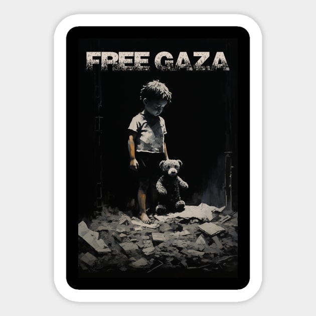 Free Gaza - Free Palestine Sticker by RichieDuprey